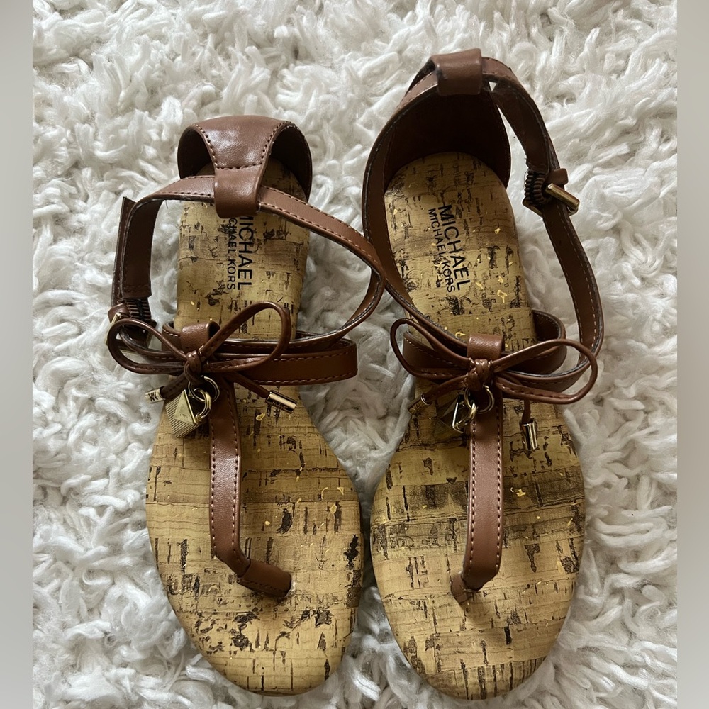 Michael Kors Brown Sandals Size 13 Girls